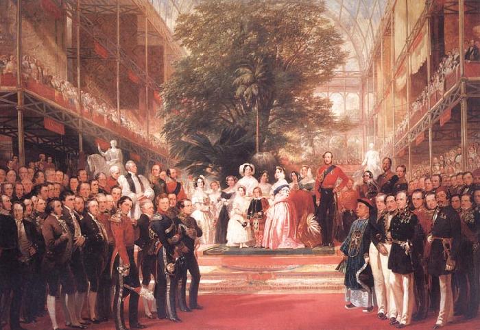 Henry Courtnay Selous The Opening Ceremony of the Great Exhibition,I May 1851 oil painting image